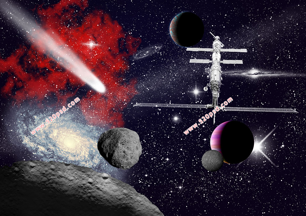 星球陨石笔刷ps素材免费下载-星球上的陨石坑怎么画